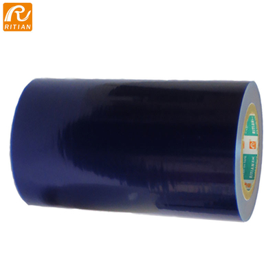 Risco esparadrapo azul da película protetora do PE do preço de fábrica anti que envolve a fita para o metal de embalagem