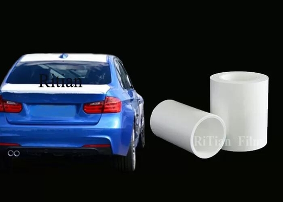 10 Mic White Plastic Protective Overspray que cobre para o filme de máscara transparente da pintura automotivo