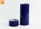 Rolo de filme de superfície azul autoadesivo resistente UV da proteção da película protetora de vidro do LDPE
