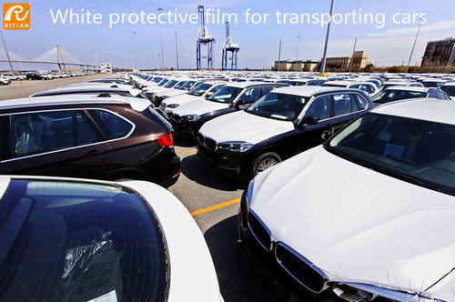 Últimas notícias da empresa sobre Película protetora branca da pintura do carro para transportar carros