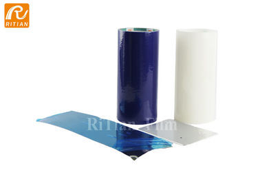 Película protetora transparente/azul para dispositivos de aço inoxidável 50 mícrons de espessura