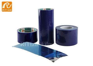 Nenhuma cor média do azul do esparadrapo 30-100 Mic da película de plástico da película protetora do PE da licença da colagem
