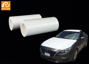 Resistente ao calor removível material do PE branco leitoso do filme da proteção do corpo de carro da cor