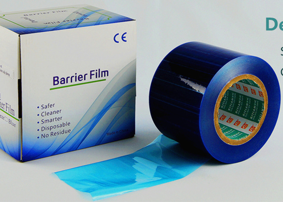 Do filme plástico dental descartável da barreira do OEM cor azul ou clara