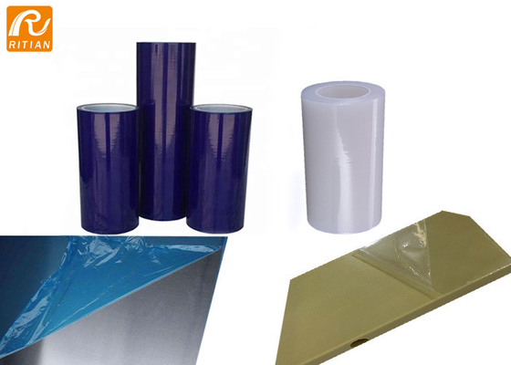 Bom preço. Rolo azul do envoltório da proteção da pintura da anti película protetora de alumínio do risco para o metal Mette on-line