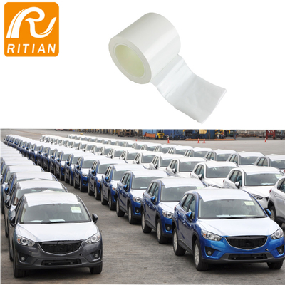 Bom preço. Filme provisório da proteção da pintura do auto veículo lustroso branco do filme do envoltório do transporte do tapete para carros on-line
