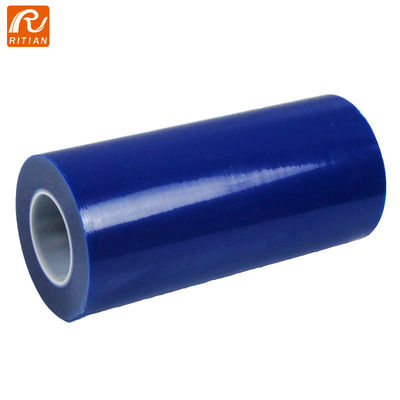 Bom preço. Rolo de película protetora PE com resistência à temperatura de 60°C, remoção sem resíduos e comprimento de 50-500M para aplicações industriais on-line