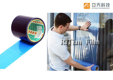 Bom preço. Filme Shatterproof da janela da película protetora autoadesiva azul do PE on-line