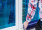 Película protetora azul autoadesiva do PE para a proteção provisória do vidro de janela