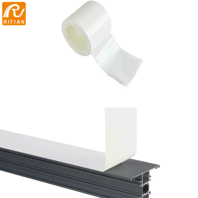 Bom preço. película protetora limpando com jato de areia do PE de 0.08mm para o perfil de alumínio de Windows com cópia on-line