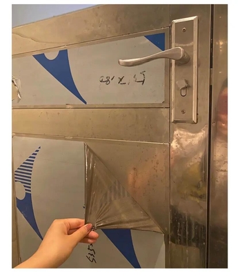 Bom preço. O rolo de película protetora preto e branco do PE do fabricante de China para o laser cortou o processamento de aço inoxidável on-line
