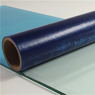 Filme de plástico transparente azul de fabricação chinês do PE do melhor preço da amostra grátis das tomadas de fábrica para a janela de vidro ou a porta