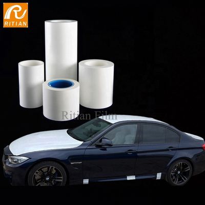 Bom preço. Película protetora de PE de 70 mícrons resistente a UV para pintura automotiva sem resíduo adesivo on-line