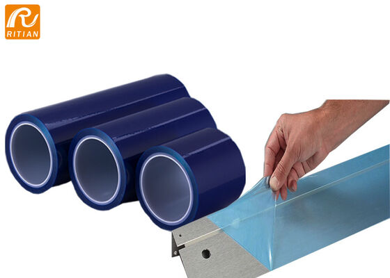 Bom preço. Resistente aos raios UV 6 meses Película protetora PE com casca limpa Sem resíduos e largura de 1240 mm para chapa de metal on-line