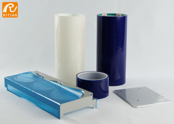 Bom preço. Película protetora de PE resistente a UV de 60 mícrons de espessura com adesivo à base de solvente para proteção de superfície on-line